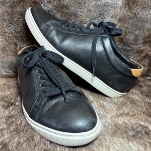 Allen Edmonds Courtside Men’s Low Top Black Learher Sneakers Sz9.5
